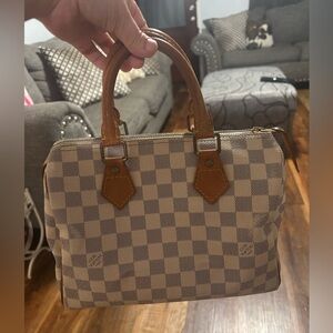 Authentic Louis Vuitton Damier Azur Speedy 25